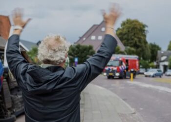 Schrik op terras Gordon, hulpdiensten snel en veel aanwezig